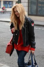 FEARNE COTTON Arrives at BBC Radio 2 Studios in London 02/14/2017