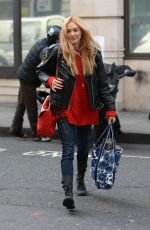 FEARNE COTTON Arrives at BBC Radio 2 Studios in London 02/14/2017