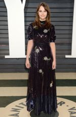 FELICITY JONES at 2017 Vanity Fair Oscar Party in Beverly Hills 02/26/2017