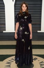 FELICITY JONES at 2017 Vanity Fair Oscar Party in Beverly Hills 02/26/2017