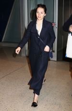 FELICITY JONES at JFK Airport in New York 02/27/2017