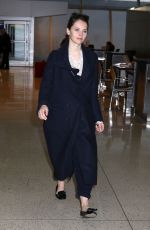FELICITY JONES at JFK Airport in New York 02/27/2017