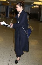 FELICITY JONES at JFK Airport in New York 02/27/2017