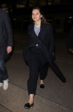 FELICITY JONES at Los Angeles International Airport 02/23/2017