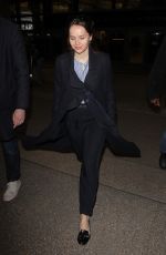FELICITY JONES at Los Angeles International Airport 02/23/2017