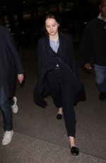 FELICITY JONES at Los Angeles International Airport 02/23/2017