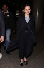 FELICITY JONES at Los Angeles International Airport 02/23/2017