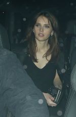 FELICITY JONES Leaves Pre-Bafta Party in London 02/12/2017