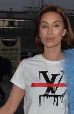 FERNE MCCANN at Heathrow Airport in London 02/17/2017