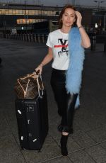 FERNE MCCANN at Heathrow Airport in London 02/17/2017