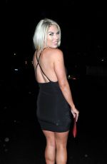 FRANKIE ESSEX Arrives at STK Restaurant in London 02/13/2017