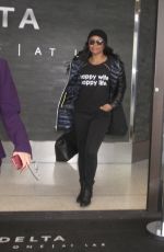 GABRIELLE UNION at LAX Airport in Los Angeles 02/06/2017