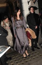 GEMMA CHAN Arrives at Harvey Weinstein Pre Baftas Dinner in London 02/10/2017