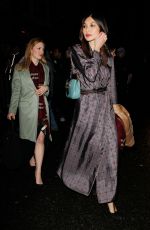 GEMMA CHAN Arrives at Harvey Weinstein Pre Baftas Dinner in London 02/10/2017