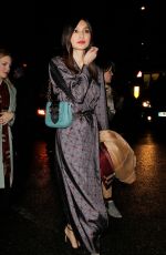 GEMMA CHAN Arrives at Harvey Weinstein Pre Baftas Dinner in London 02/10/2017