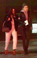 GIGI and BELLA HADID Night Out in New York 02/02/2017