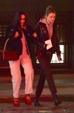 GIGI and BELLA HADID Night Out in New York 02/02/2017