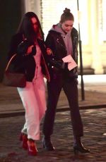 GIGI and BELLA HADID Night Out in New York 02/02/2017