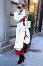 GIGI HADID Arrives at a Studio in New York 02/13/2017