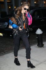 GIGI HADID Arrives at Her Apartment in New York 02/15/2017