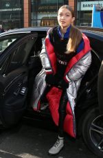 GIGI HADID Arrives at Tommy Hilfiger Store in London 02/18/2017