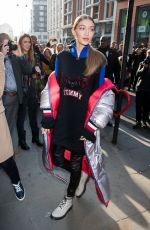 GIGI HADID Arrives at Tommy Hilfiger Store in London 02/18/2017