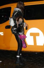 GIGI HADID Arrives Back to Her Apartment in New York 02/12/2017