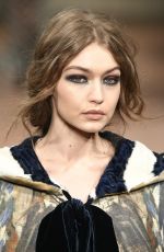 GIGI HADID at Alberta Ferretti Fashion Show at Milan Fashion Week 02/22/2017