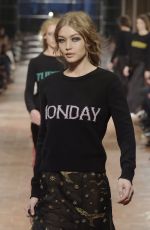 GIGI HADID at Alberta Ferretti Fashion Show at Milan Fashion Week 02/22/2017