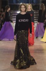 GIGI HADID at Alberta Ferretti Fashion Show at Milan Fashion Week 02/22/2017
