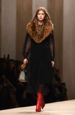 GIGI HADID at Fendi Fashion Show at Milan Fashion Week 02/23/2017