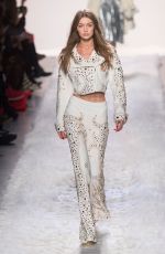 GIGI HADID at Jremy Scott Fashion Show in New York 02/10/2017