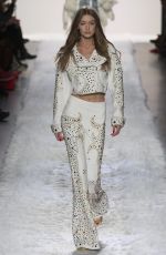 GIGI HADID at Jremy Scott Fashion Show in New York 02/10/2017