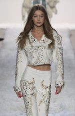 GIGI HADID at Jremy Scott Fashion Show in New York 02/10/2017