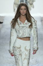 GIGI HADID at Jremy Scott Fashion Show in New York 02/10/2017