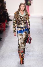 GIGI HADID at Jremy Scott Fashion Show in New York 02/10/2017