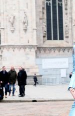 GIGI HADID at La Rinascente Commercial in Milan 02/24/2017