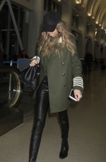 GIGI HADID at LAX Airport in Los Angeles 02/05/2017