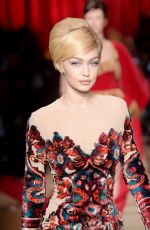 GIGI HADID at Moschino Fashion Show at Milan Fashion Week 02/23/2017