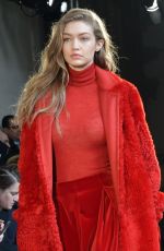 GIGI HADID at Mx Mara Fashion Show in Milan 02/23/2017