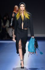 GIGI HADID at Vesrace Fashion Show at Milan Fashion Week 02/24/2017