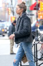 GIGI HADID Leaves Blick Art Materials in New York 02/03/2017