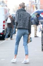 GIGI HADID Leaves Blick Art Materials in New York 02/03/2017