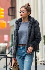 GIGI HADID Leaves Blick Art Materials in New York 02/03/2017