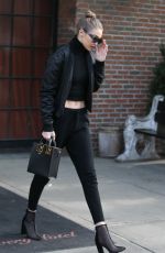 GIGI HADID Leaves Bowery Hotel in New York 02/02/2017