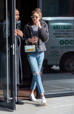 GIGI HADID Leaves Her Apartment in New York 02/03/2017