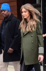 GIGI HADID Leaves Her Apartment in New York 02/05/2017