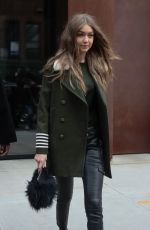 GIGI HADID Leaves Her Apartment in New York 02/05/2017