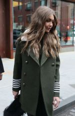 GIGI HADID Leaves Her Apartment in New York 02/05/2017