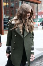 GIGI HADID Leaves Her Apartment in New York 02/05/2017